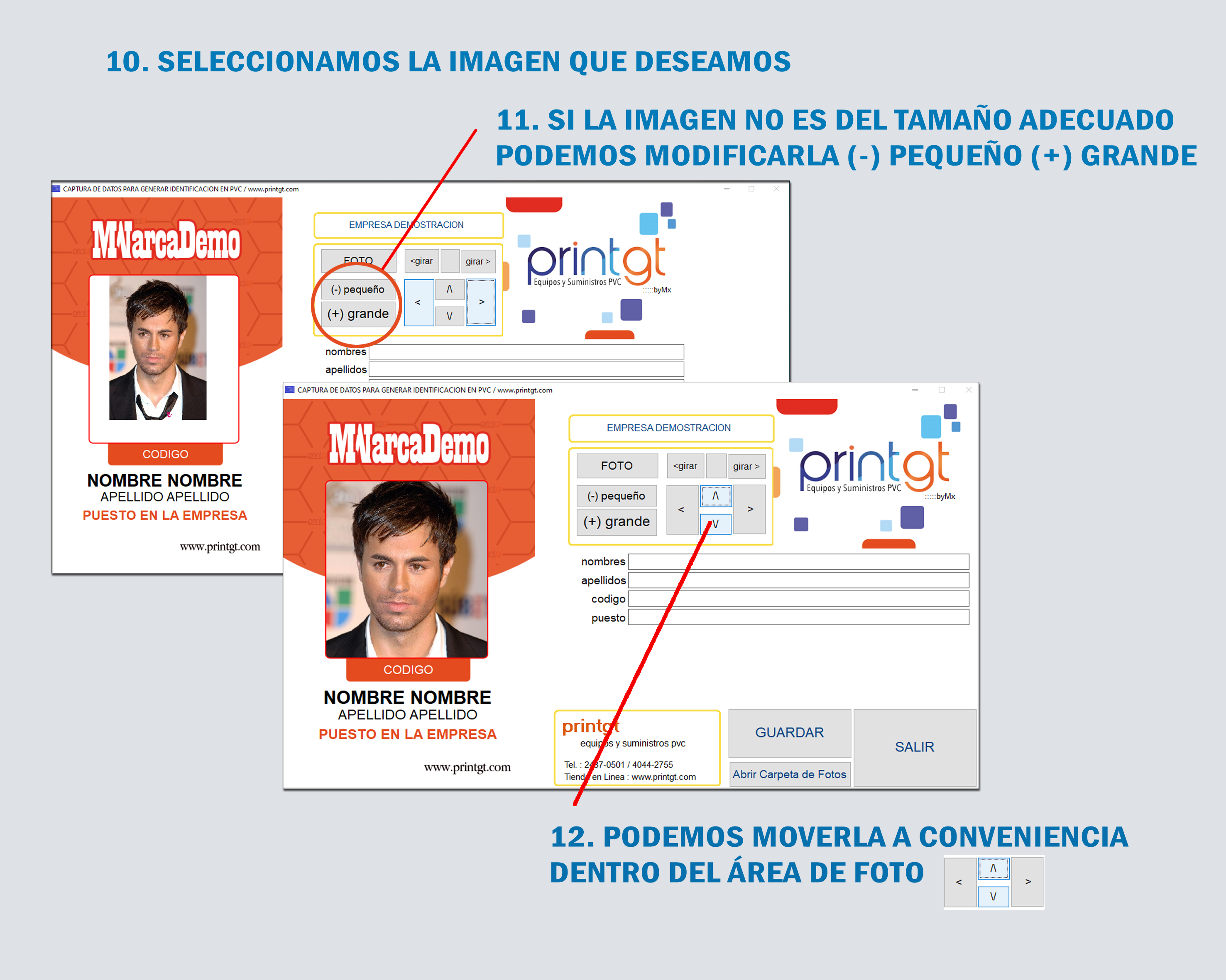 modificando carnet de plastico pvc